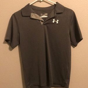 Under armor grey dri fit polo